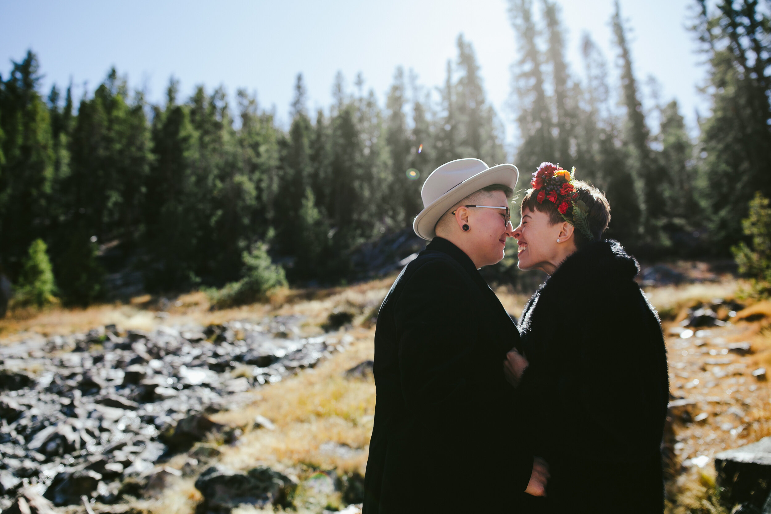 Destination Elopement Hot Springs Gunnison Colorado LGBTQ Couple