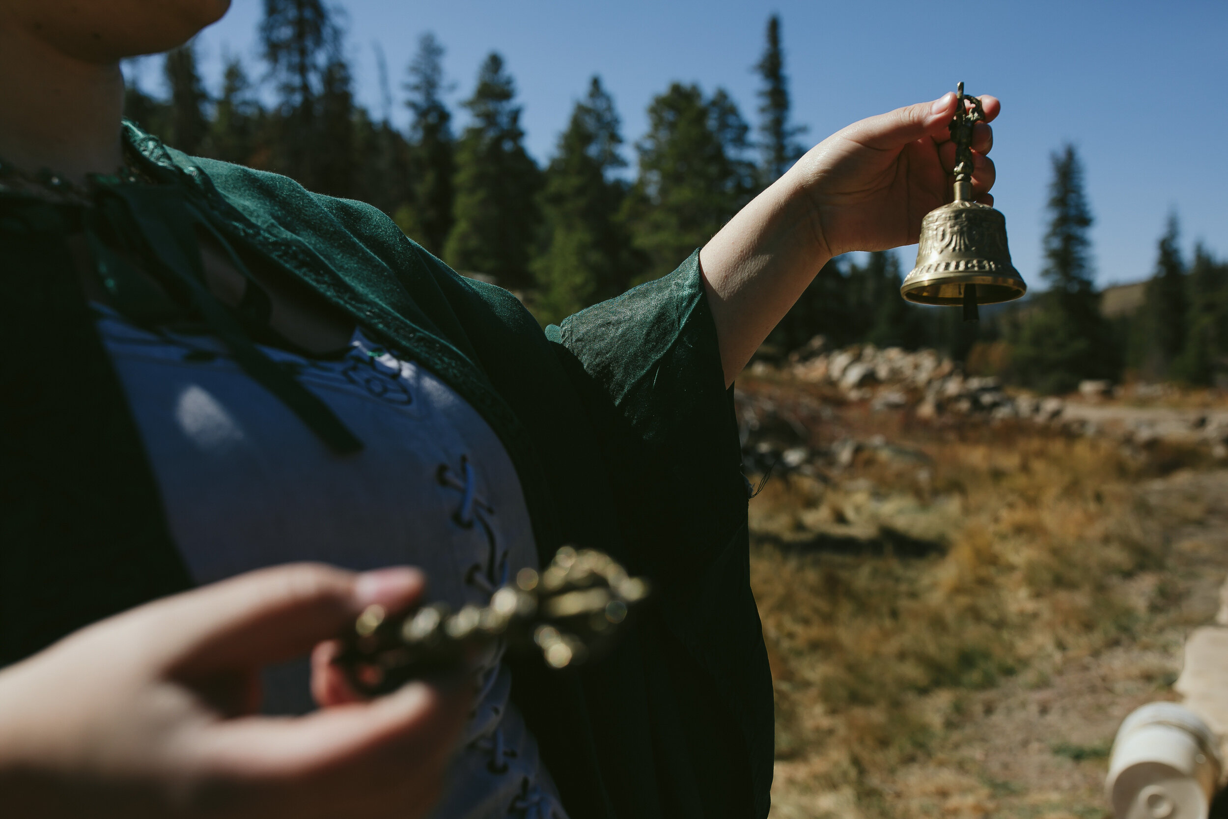 Wiccan Ritual Wedding Ceremony Bell LGBTQ Tiny House Photo