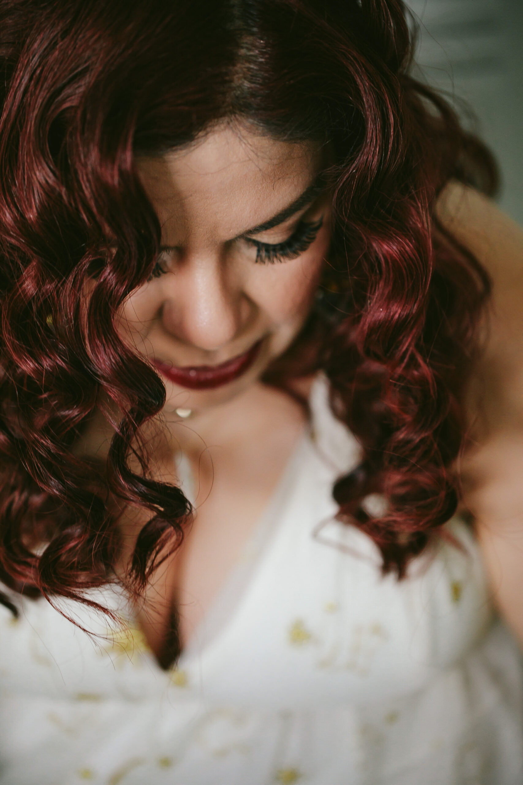 Gorgeous-Red-Head-Bride-Lashes-Wedding-Day-Homestead-Florida