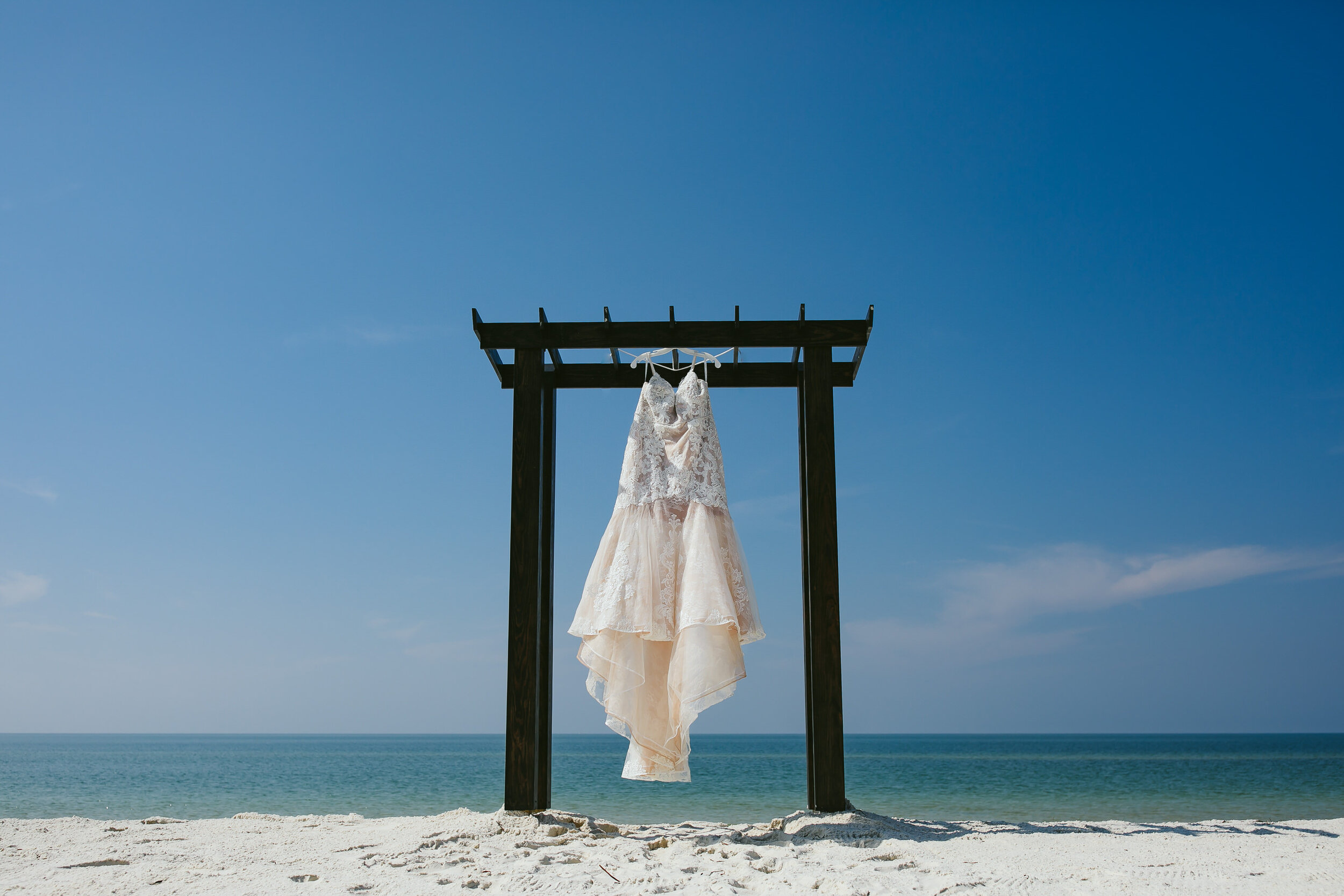 Wedding-Dress-Hanging-On-Beach-Tiny-House-Photo-Port-St-Joe-Wedding