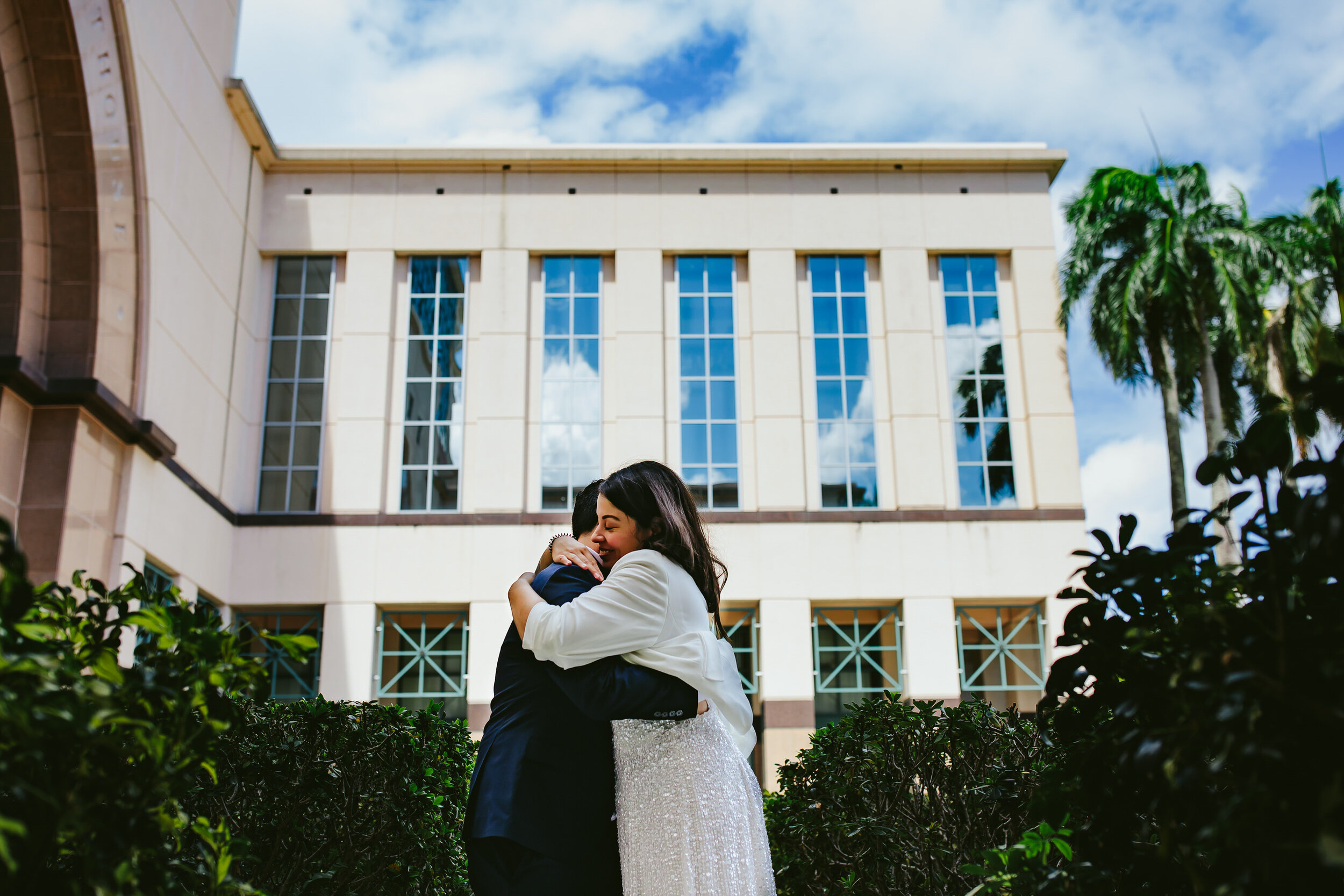 Couple-Hugging-West-Palm-Beach-Courthouse-Embrace-Elopement