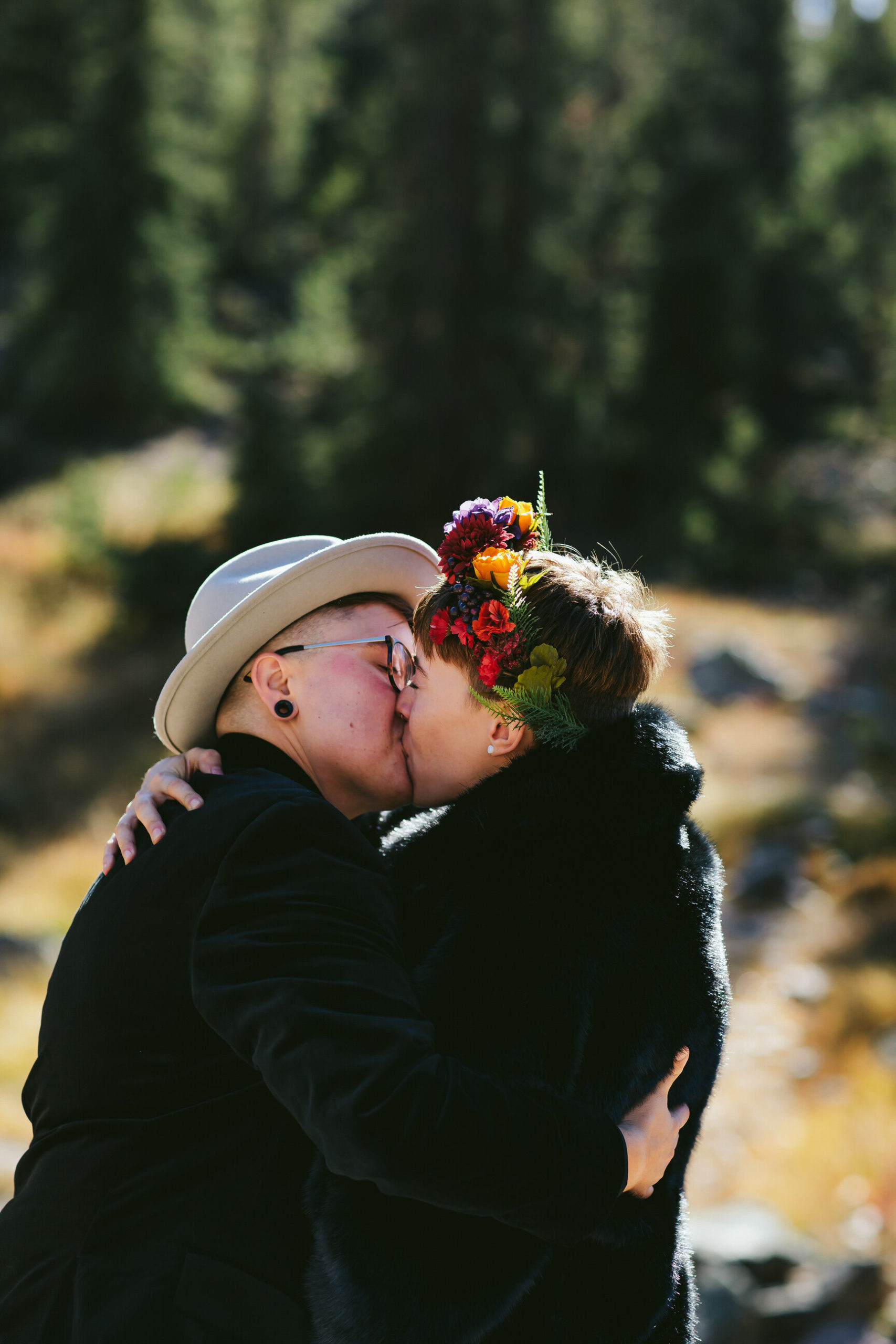 You May Kiss Your Bride LGBTQ Colorado Elopement