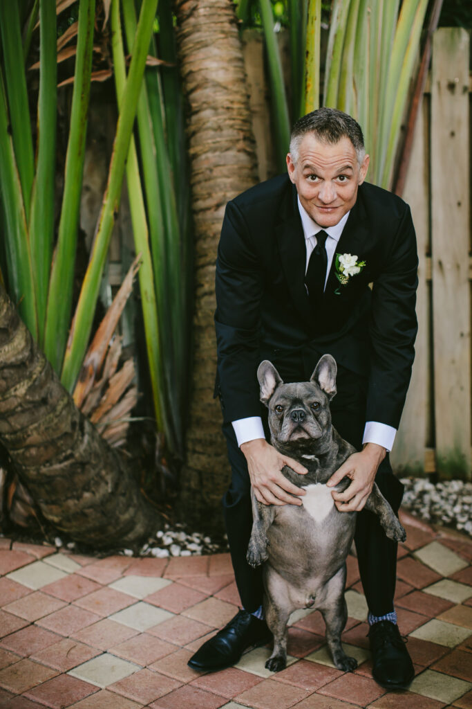 Groom and Frenchie