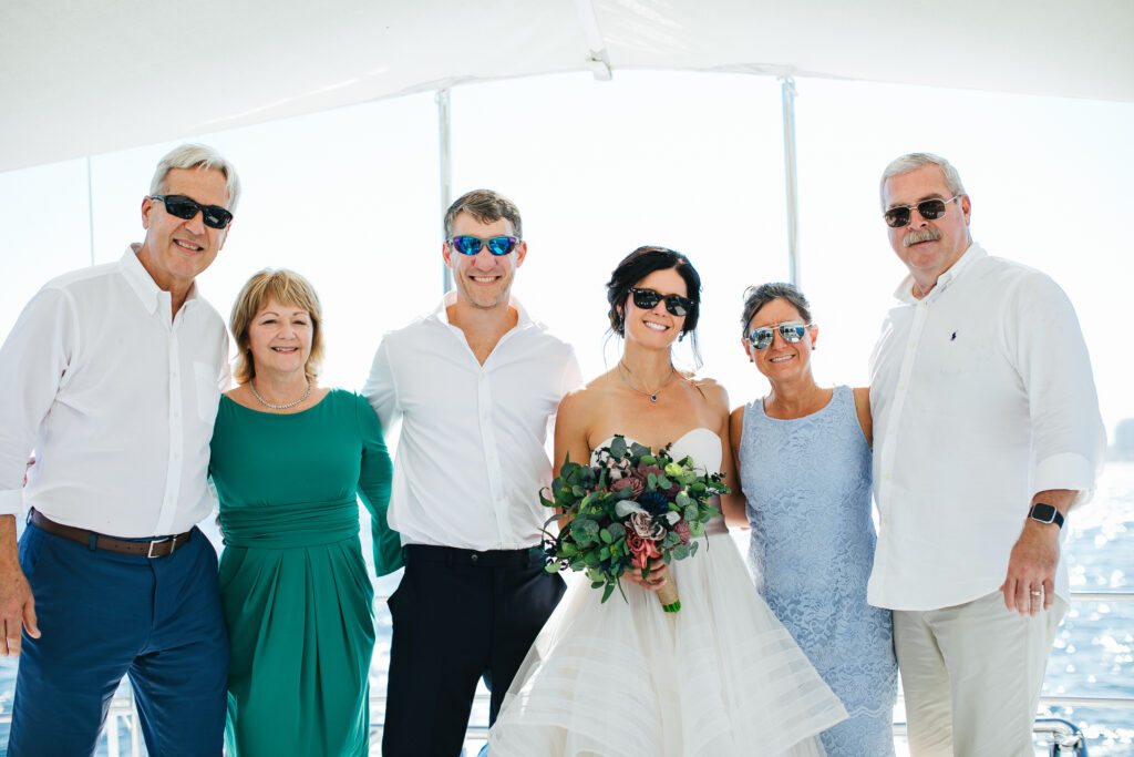 Family Portrait Yacht Wedding
