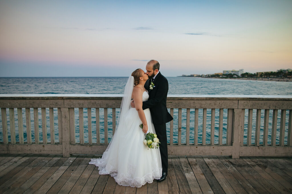 Deerfield Beach Pier Wedding Portraits