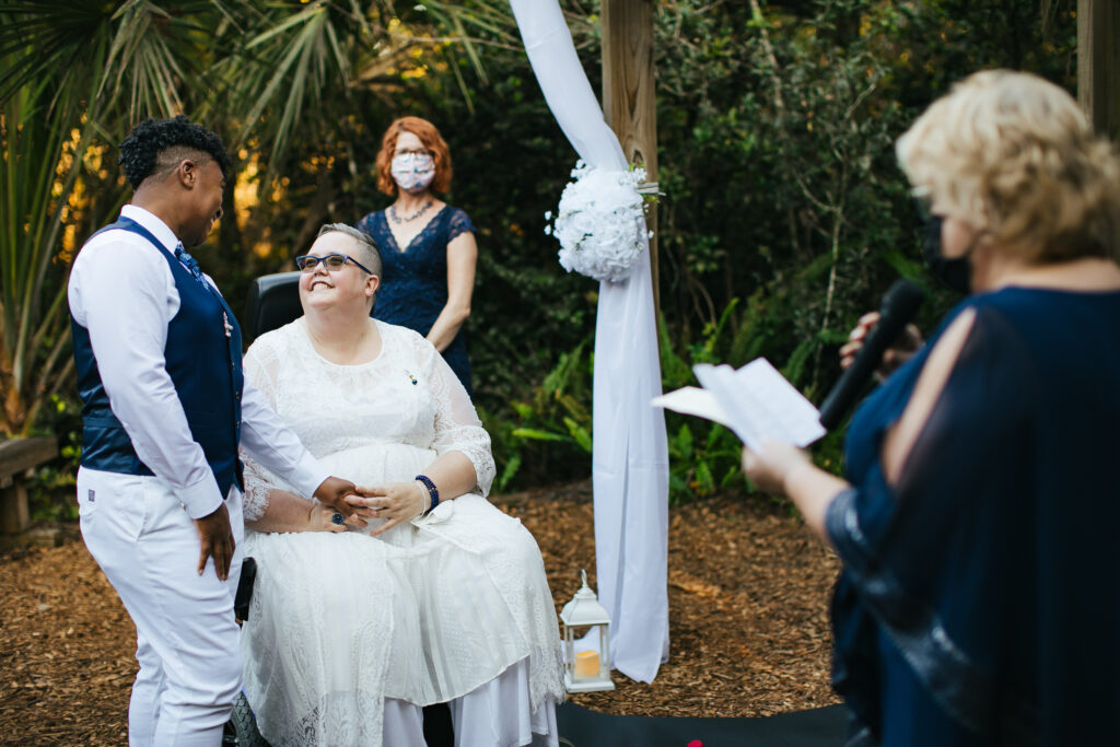 Intimate LGBTQ Wedding Ceremony Secret Woods