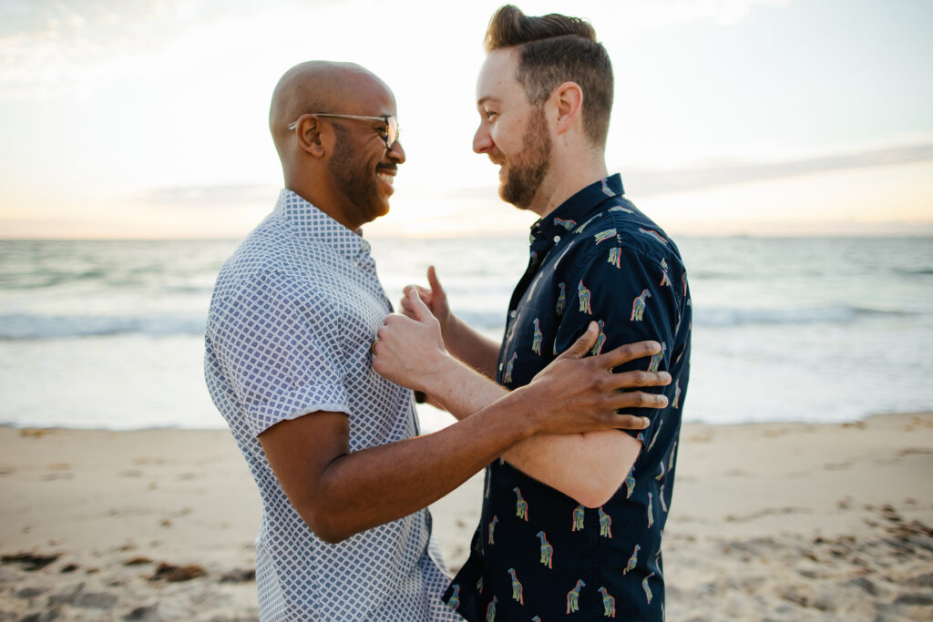 Same Sex Engagement Session Ft Lauderdale Beach Tiny House Photo