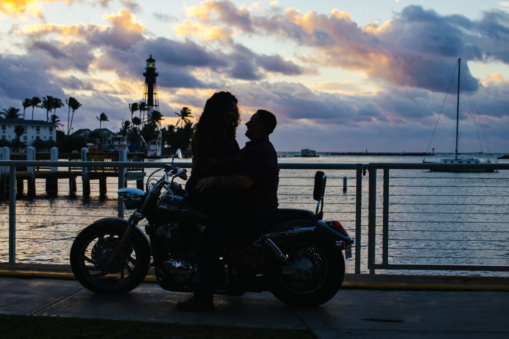 South Florida Motorcycle Engagement Session