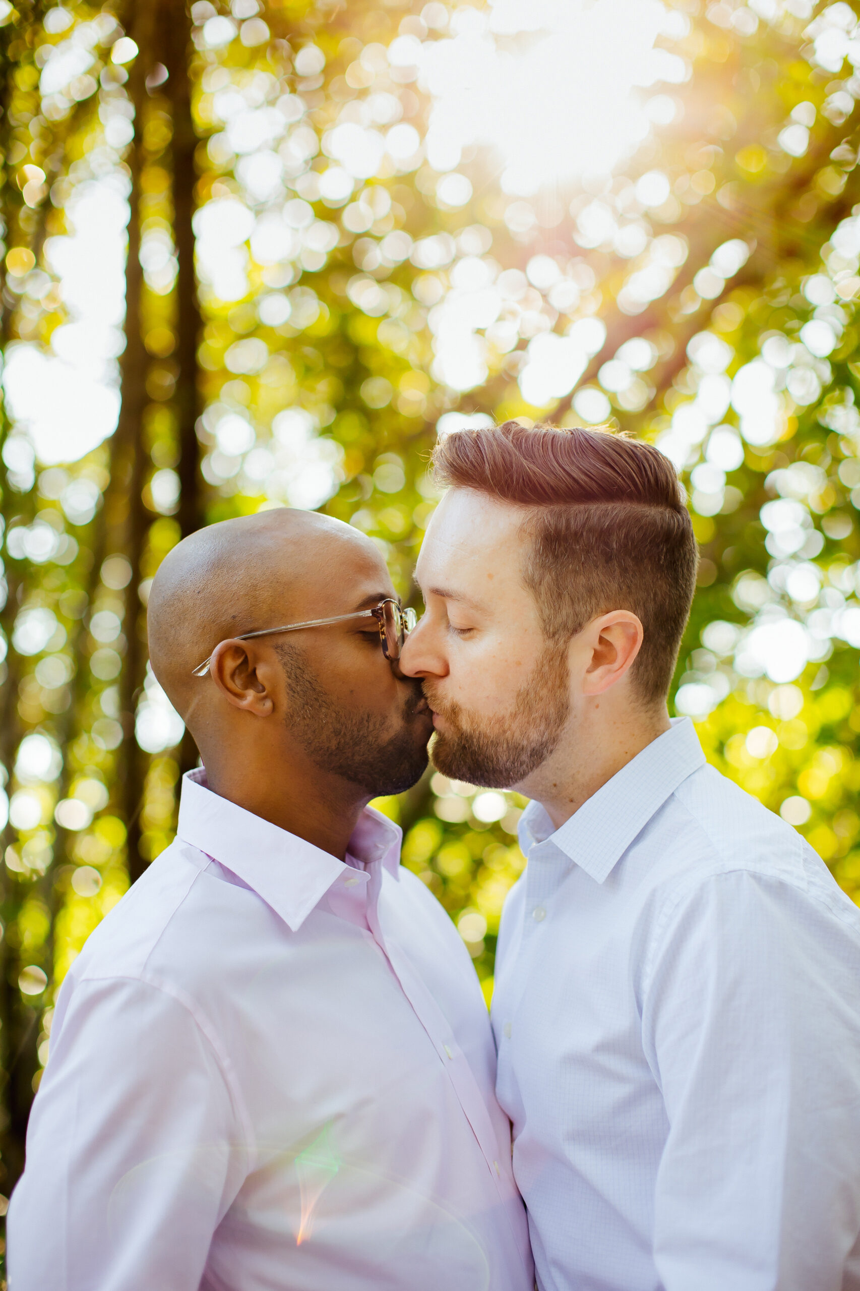 LGBTQ Couple Kissing Richardson Historic Park Fl