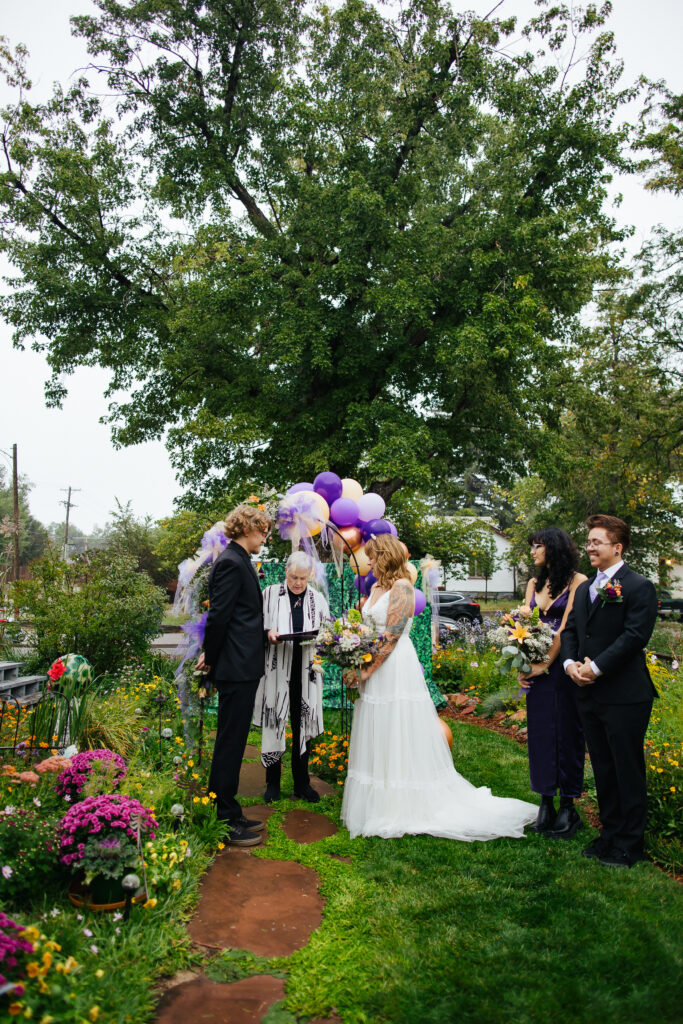 Colorful Intimate Garden Wedding in Colorado Springs.