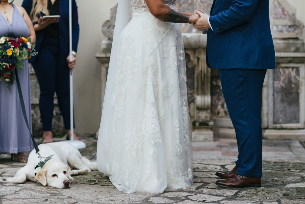 Service Dog in Wedding Ceremony Ft Lauderdale
