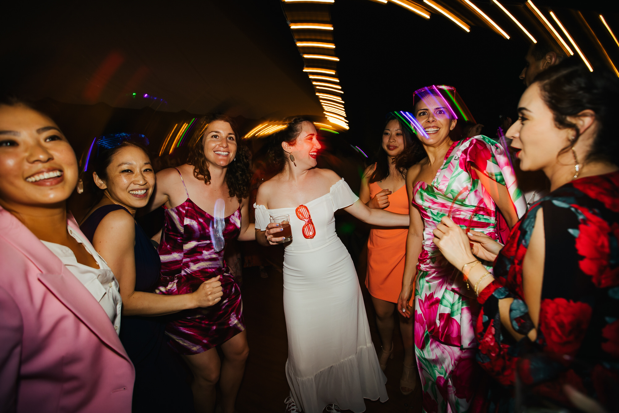 Wedding Guests Dancing at an LGBTQ+ Wedding Reception