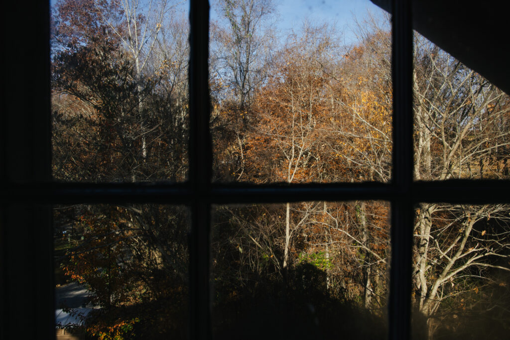 View from inside the Cabin at Nolichukey