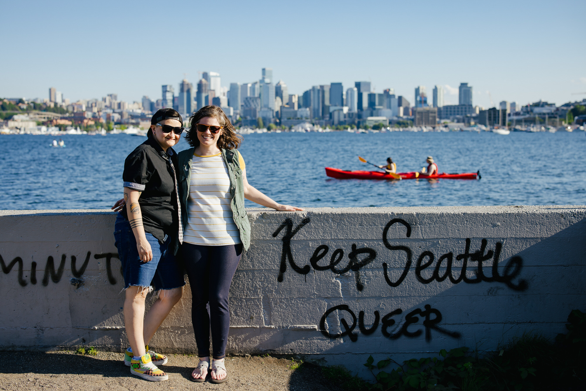 Queer Couple Engagement Photos Seattle