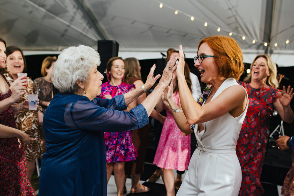 Guests Dancing at Destination Wedding Reception in Alabama