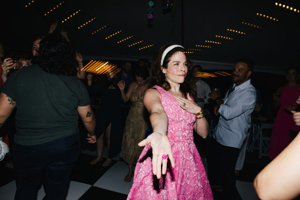 Guests dancing at Destination Wedding Reception in Alabama