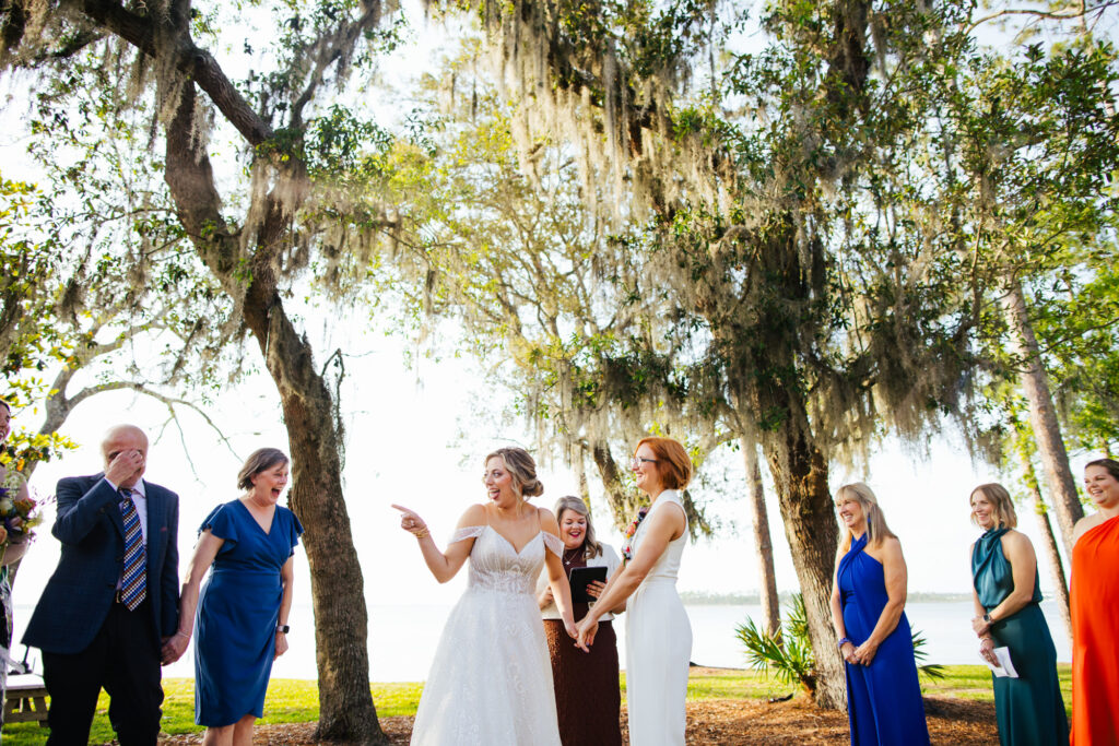 Garden Wedding Ceremony Destination Wedding in Orange Beach Alabama