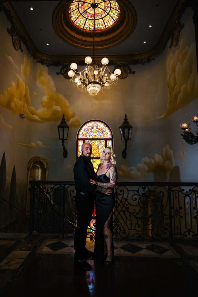 Gothic Witchy Couples Session Cruz Building Florida