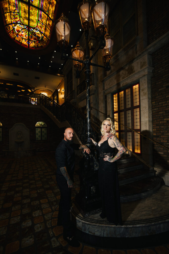 Gothic Witchy Couples Session Cruz Building Florida