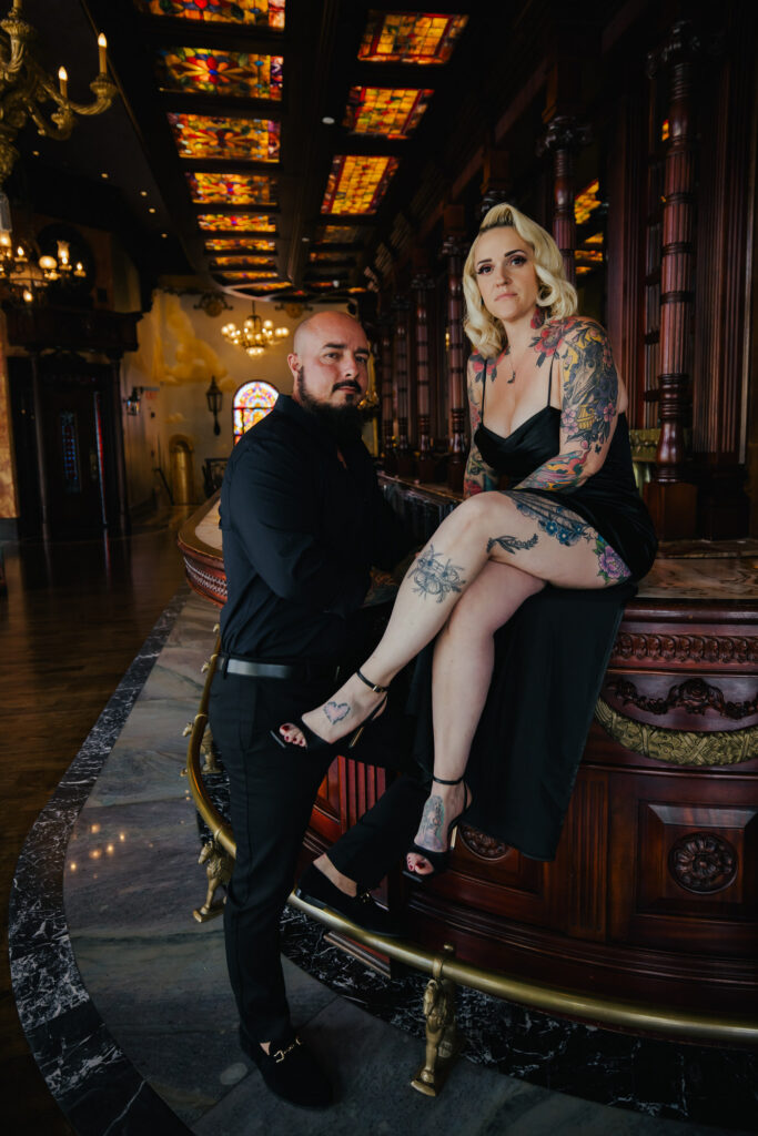 Gothic Witchy Couples Session Cruz Building Florida