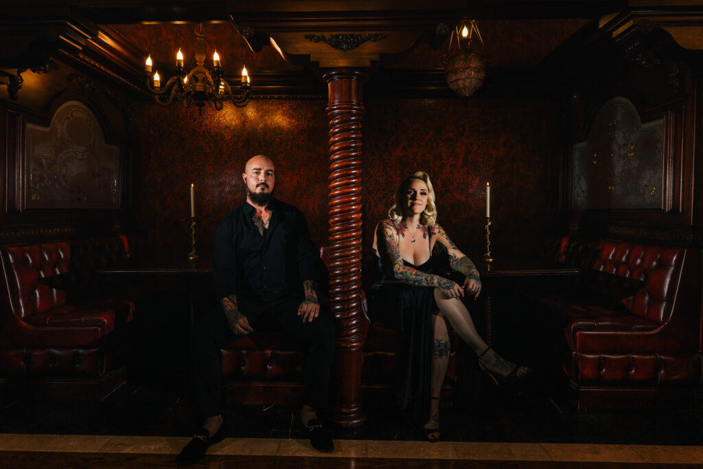 Gothic Witchy Couples Session Cruz Building Florida