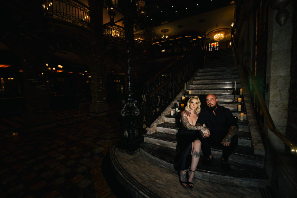 Gothic Witchy Couples Session Cruz Building Florida