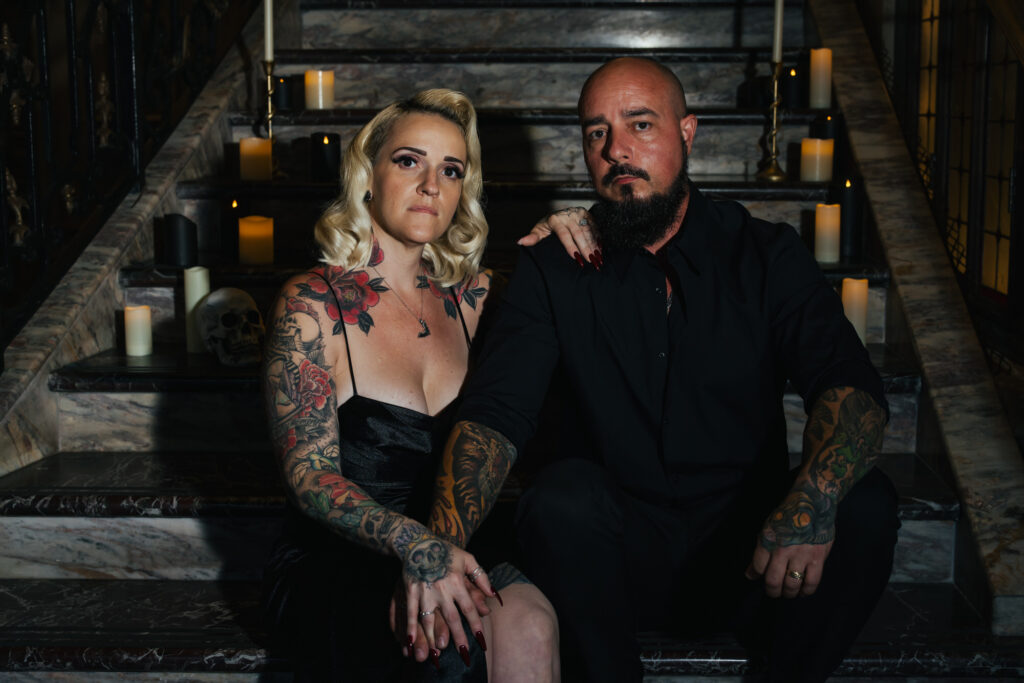 Gothic Witchy Couples Session Cruz Building Florida