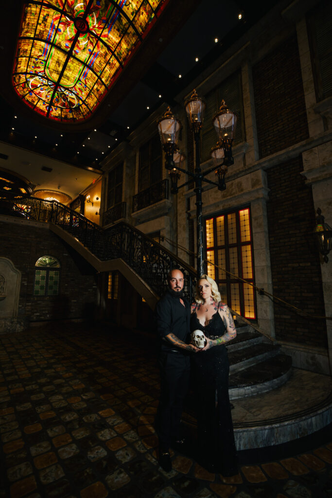 Gothic Witchy Couples Session Cruz Building Florida