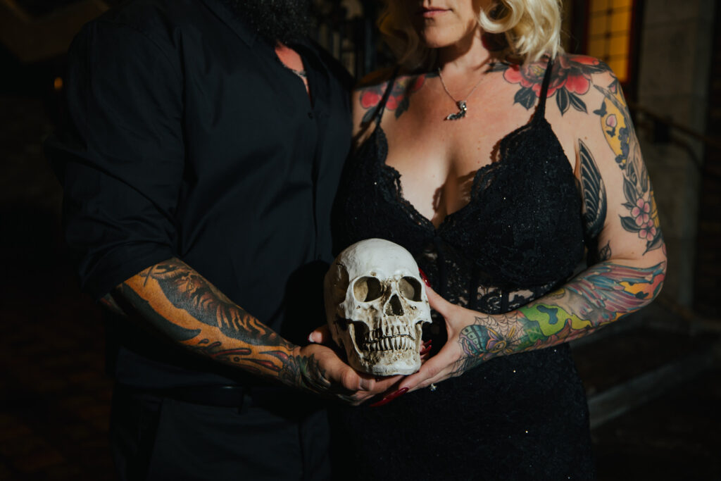 Gothic Witchy Couples Session Cruz Building Florida