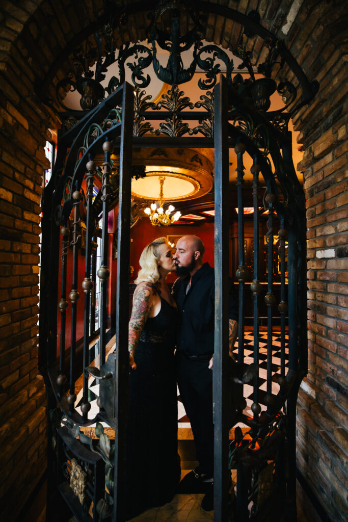 Gothic Witchy Couples Session Cruz Building Florida