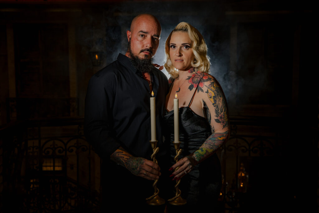 Gothic Witchy Couples Session Cruz Building Florida