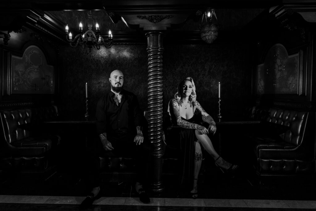 Gothic Witchy Couples Session Cruz Building Florida