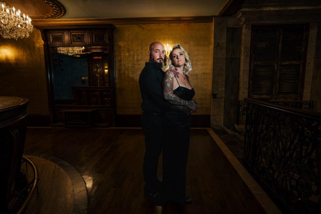 Gothic Witchy Couples Session Cruz Building Florida