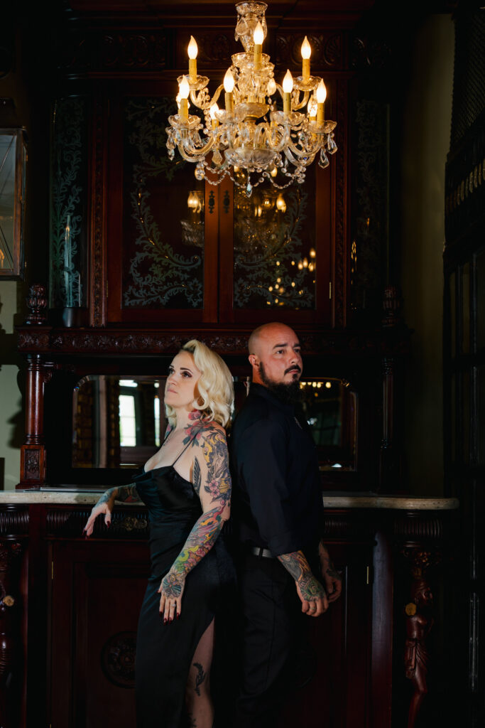 Gothic Witchy Couples Session Cruz Building Florida