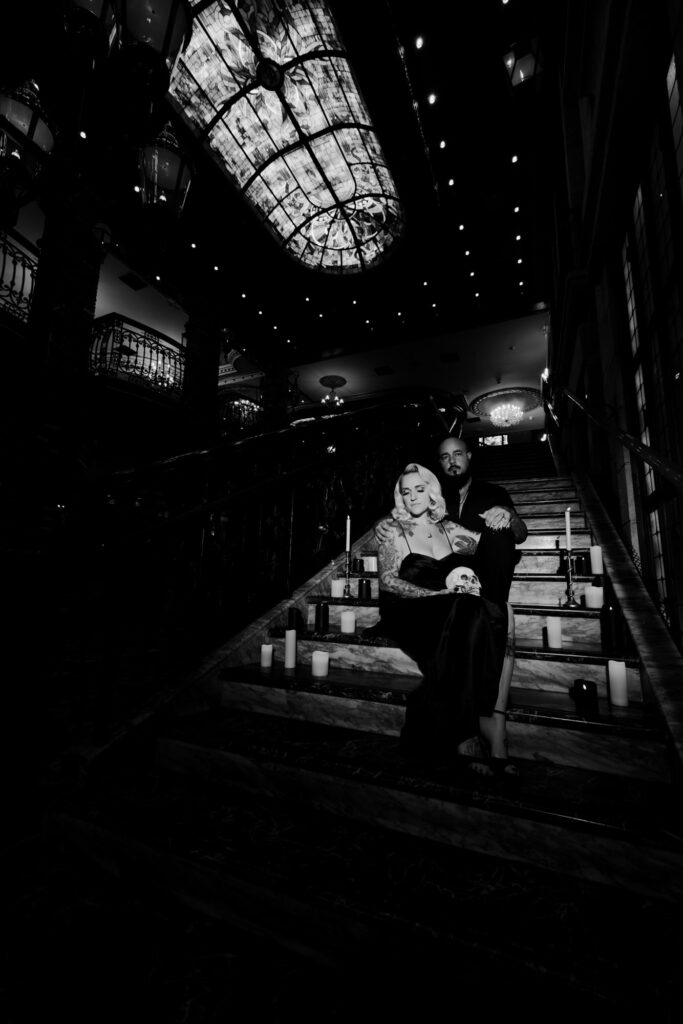 Gothic Witchy Couples Session Cruz Building Florida