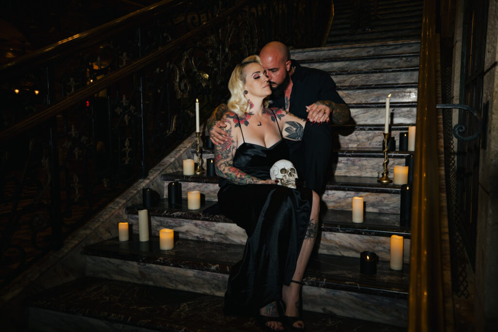 Gothic Witchy Couples Session Cruz Building Florida