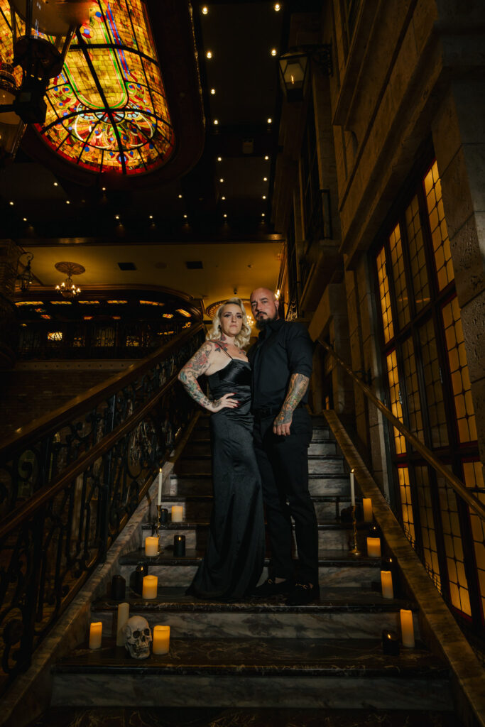 Gothic Witchy Couples Session Cruz Building Florida