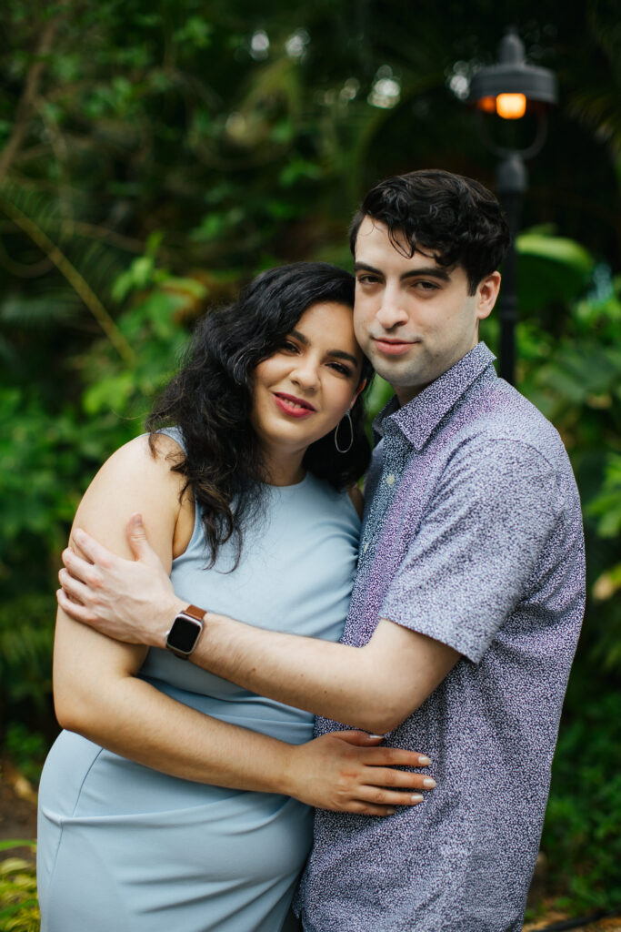 Quirky Couple posing for Engagement Portraits in Vero Beach by Tiny House Photo