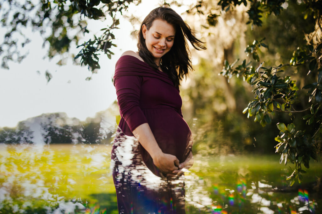 Pregnancy Portraits in Florida Nature