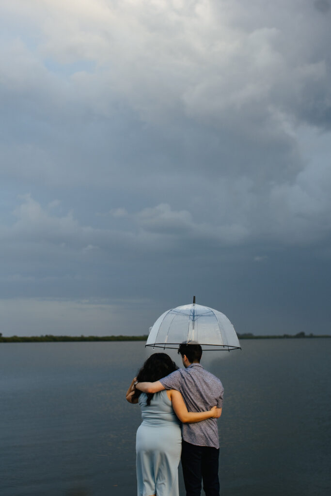 Stormy Weather Engagement Session in Vero Beach