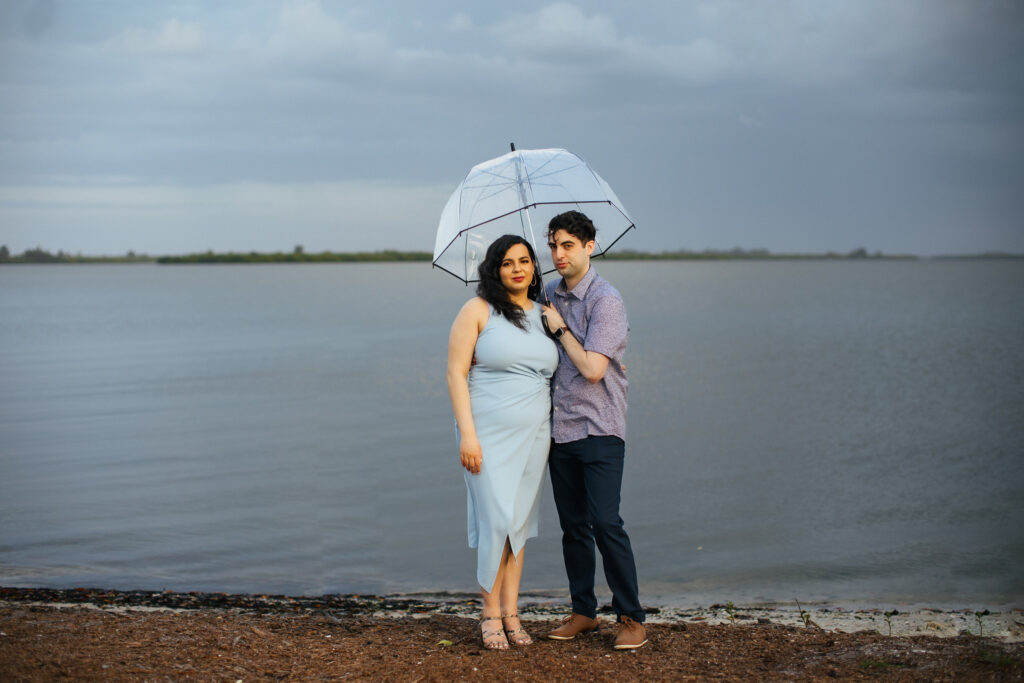 Stormy Weather Engagement Session in Vero Beach