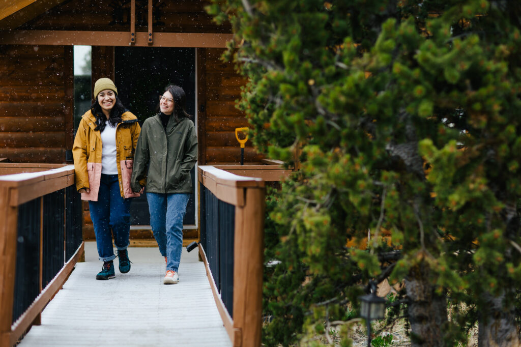 Snowy Elopement photos in Fairplay Colorado Lesbian Couple