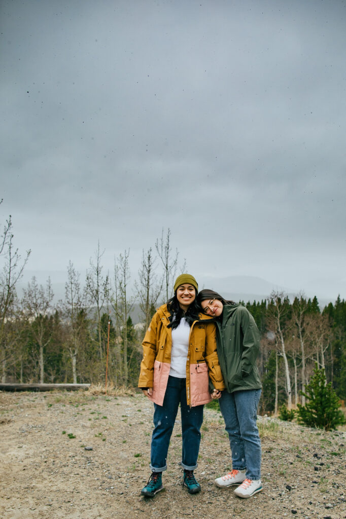 Snowy Elopement photos in Fairplay Colorado Lesbian Couple