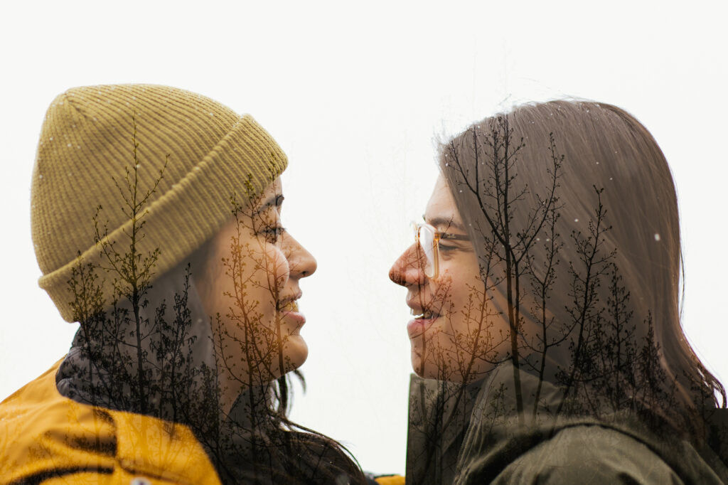 Snowy Elopement photos in Fairplay Colorado Lesbian Couple