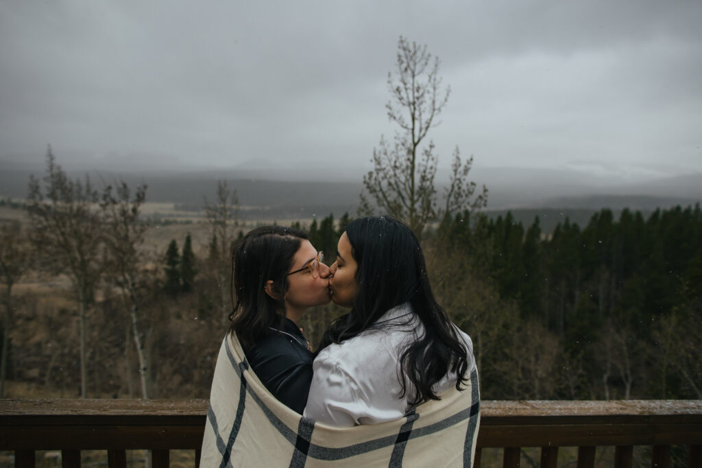 Snowy Colorado Mountain Elopement