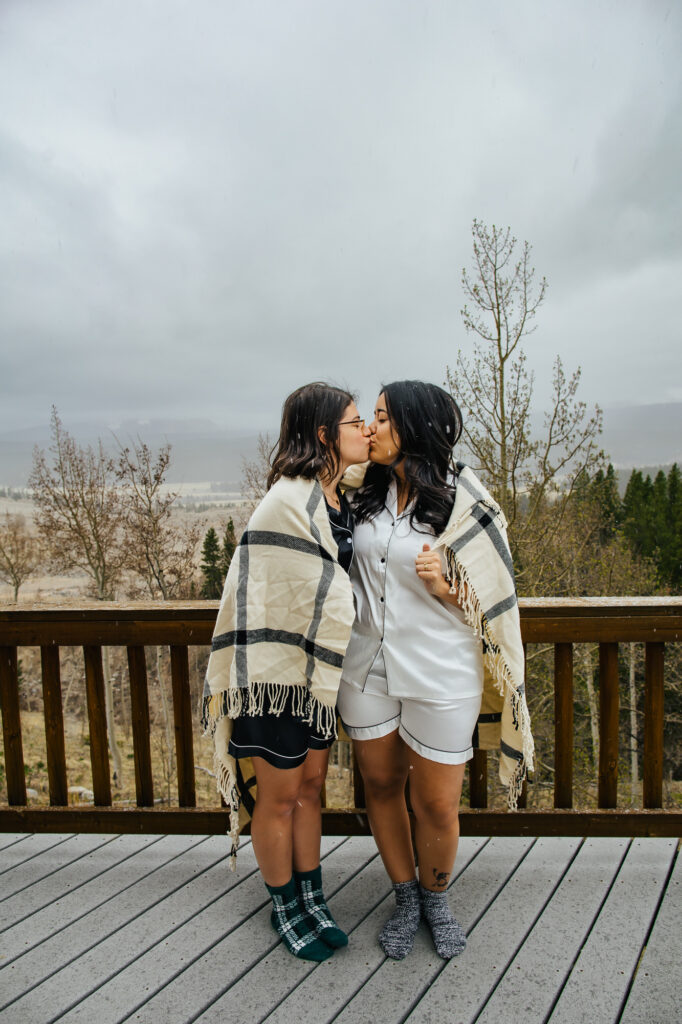 Snowy Colorado Mountain Elopement