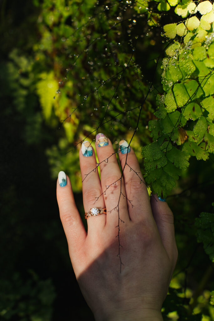 Creative Engagement Portraits Botanical Garden Florida