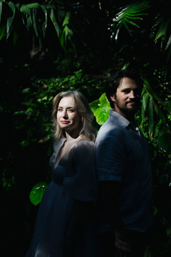 Creative Engagement Portraits Botanical Garden Florida