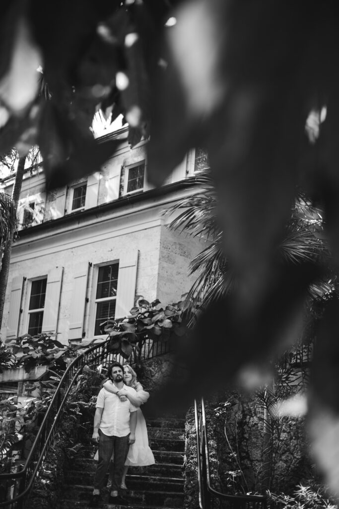 Creative Engagement Portraits Botanical Garden Florida