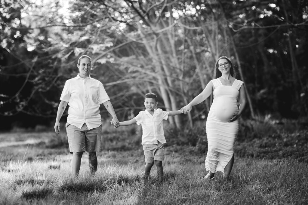 Pregnant Moms posing for Maternity Photos in Florida nature